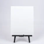 Front and closed view of an Artefex panel on a stand, highlighting its smooth, rigid surface for various art mediums.