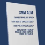3mm ACM art panel with oil primed linen surface by Artefex – archival aluminum composite painting panel ideal for oil paint and fine art use.