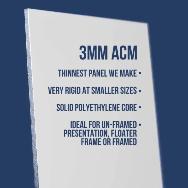 3mm ACM art panel with oil primed linen surface by Artefex – archival aluminum composite painting panel ideal for oil paint and fine art use.