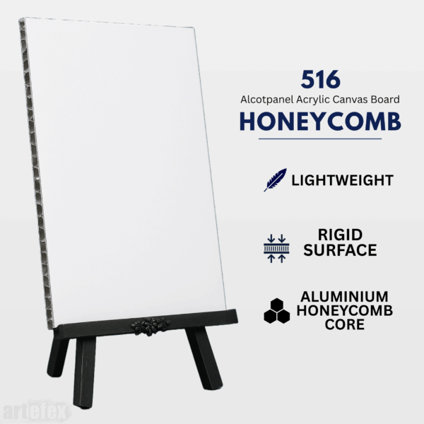 Artefex 516 Acrylic Honeycomb Panel – Durable aluminum honeycomb core with smooth acrylic surface for professional use